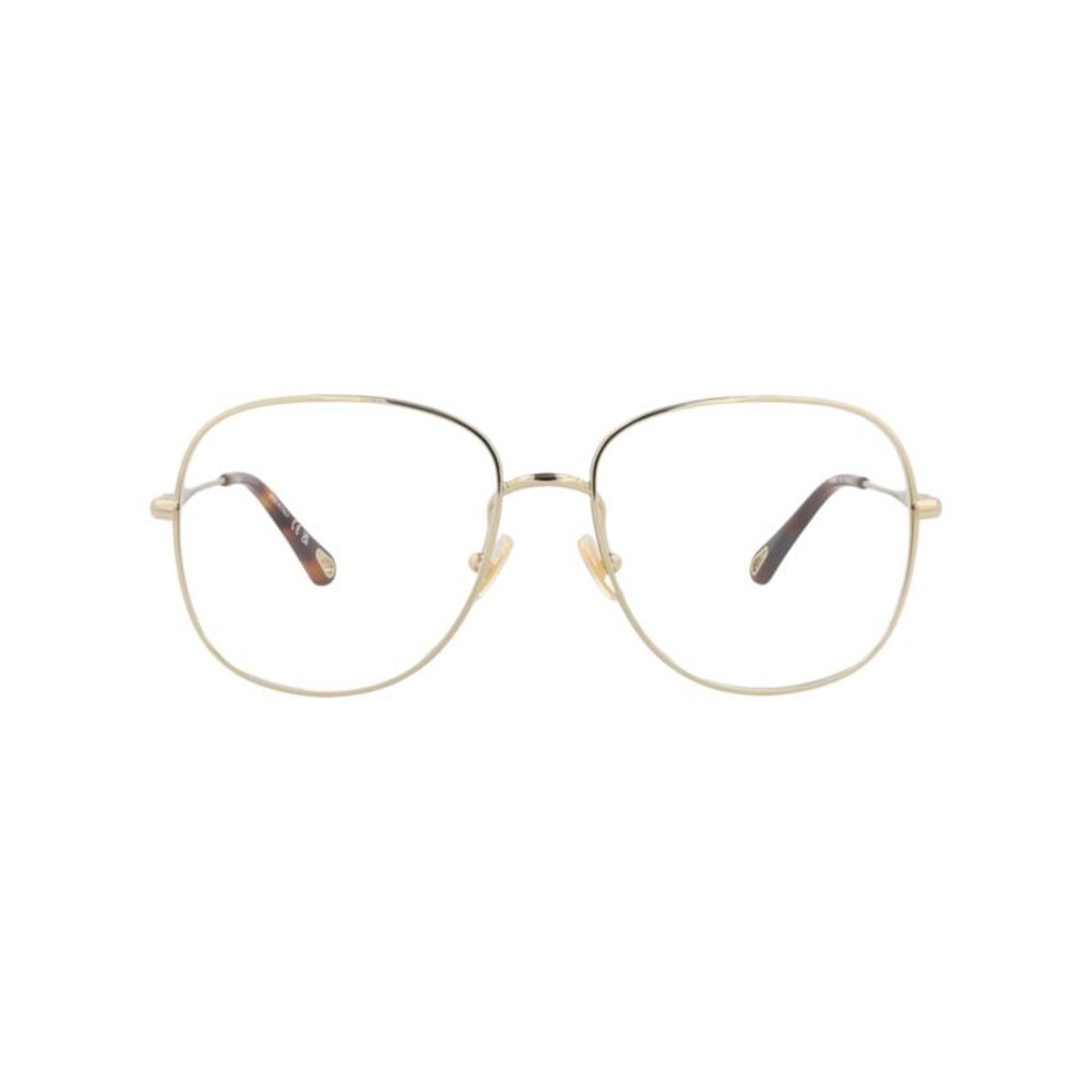 Chloé Aviator-Frame Metal Optical Frames Gold Womens
